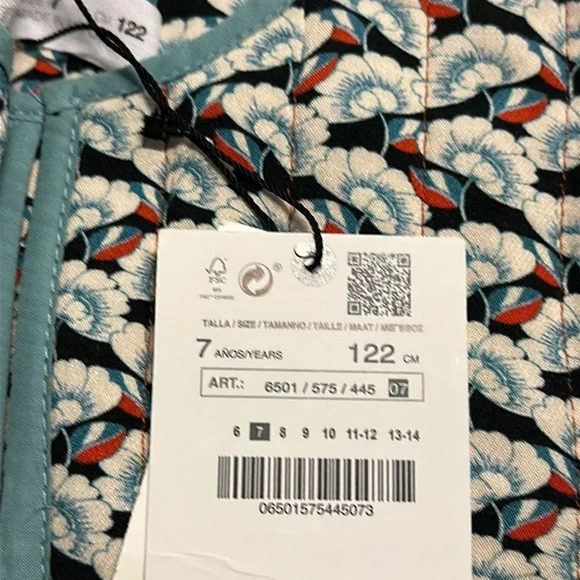 ZARA Kids | Multicolored | COMBINATION OVERSIZED BLOUSE - Picture 7 of 7